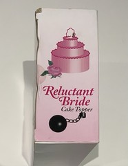 Accoutrements Reluctant Bride Wedding Cake Topper Ball and Chain Funny Vintage