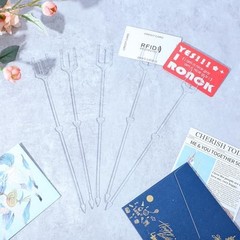 240 Pcs Floral Picks Card Holders – Plastic Flower Sticks for Bouquets & Decor