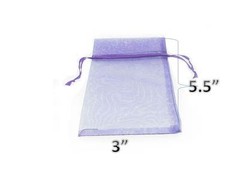 48 Pcs 3″ X 5 1/2″ Organza Pouch Bags Mixed Colors Pre – Packaged