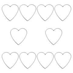 10 Pcs Metal Dreamcatcher Floral Hoops Wreath Heart Door Wire