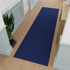 Machine Washable Modern Solid Design Non-Slip Rubberback 3×10 Traditional Runner