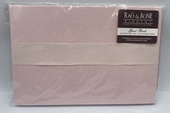 Rag & Bone Bindery Signature GUEST BOOK Pink & White Bow Wedding