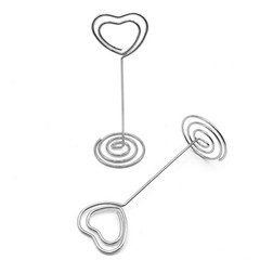 Wedding Table Numbers Holder – YQBOOM 20 Pack 3.35 inch Name 20 Silver