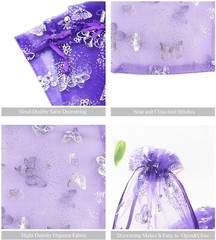 25Pcs Organza Bag Jewelry Packaging Gift Candy Wedding Party Goodie Packing