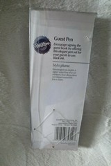 Wilton Guest Pen Silver acrylic Crystal Look Base Wedding Party New
