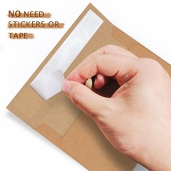 A4 Brown Kraft 4×6 Envelopes Self Seal 100 Pack, Goefun 4.25 x 6.25 A4, brown