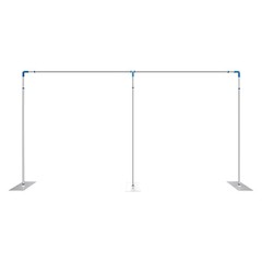 20ft x 10ft Heavy Duty Telescopic Wedding Backdrop Stand Fit Weddings Party Deco