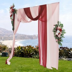 Artificial Wedding Arch Flower Kit Artificial Flower Arrangements With Drapes