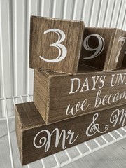Wedding Count Down Days And Weeks Until We Become Mr and Mrs Bridal Shower Gift