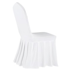 Uimoso 30PCS White Stretch Spandex Chair Covers for Wedding, Parties, and Dining
