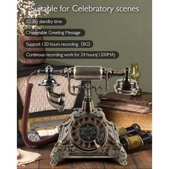 Unique Audio Guest Book Vintage Style Interactive Wedding Message Recorder New