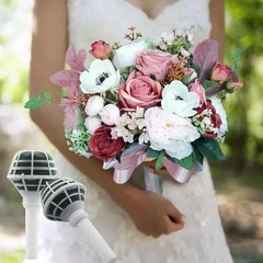 2pcs 7.1″ Bridal Bouquet Stand Wedding Bridal Bouquet Holder Foam Flower Hand…