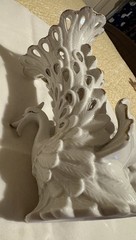 Table Centerpieces White Porcelain Swan Vase Planters Pierced Reticulate Design