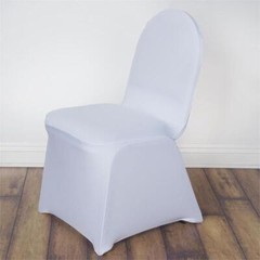 10 White Spandex Fitted Banquet Chair Covers Wedding Party Reception Decorations