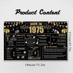 51st Decorative Cloth for Women or Men, Birthday Banner With Holes, Built-in …