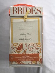 Brides Printable Invitation Kit – Orange Paisley 40 Ct- New in Package