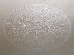 Vintage Hallmark Ivory Satin Wedding Guest Book Embossed Basket of Flowers w/Pen