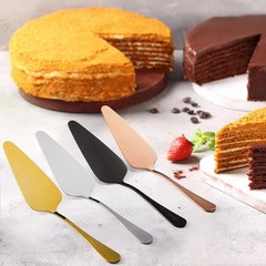 10 PCS Gold Cake Server Pie Holder Transfer Triangular Spade Serrated Edge