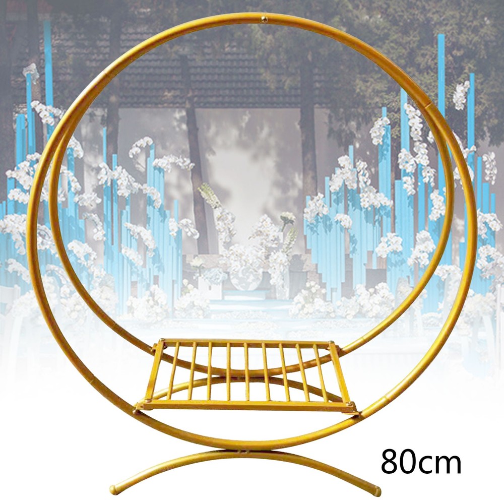 Round Metal Flower Stand Wedding Load 5kg Decoration Stand Spacious Display Area