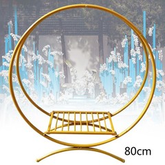 Round Metal Flower Stand Wedding Load 5kg Decoration Stand Spacious Display Area