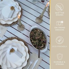 Sophistiplate Eco-Friendly Compostable – Of Bamboo Wood Fiber And