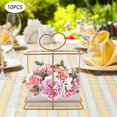 10pcs Gold Vases for Centerpieces Wedding Party Decoration Centerpiece Table New