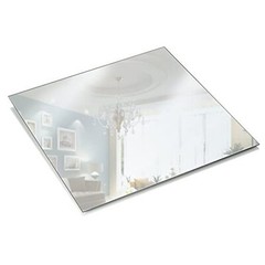 90-0243 Silky Silk Square Mirror Candle Plate Set| Edges Mirror for Wedding