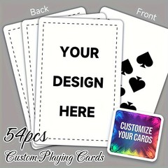 54 Custom Playing Cards – Personalized Poker Card Games with Your Own Designs ♤
