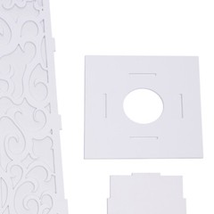 8pcs PVC Sheet Roman Concrete Column Molds 20x120cm European Pillar Mould