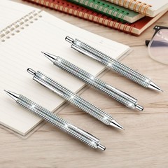 Bling Pens for Rhinestones, 4Pcs Sparkly Silver Ballpoint Pen with 8Pcs Black…
