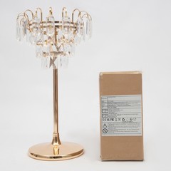 Crystal Tiered Flower Stand Gold Wedding Centerpiece Vase For Table Decor