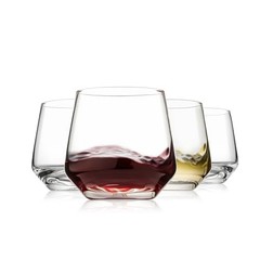 Stemless Wine Glasses Set of 4, 13.5oz Red White Wine Glasses 13.5oz Set of 4