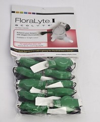 LED FloraLyte Acolyte Lights For Floral Party Event Design Wedding GREEN 10 Pack