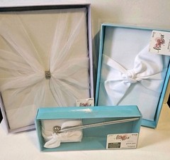 Wedding Lot White Memory Book Guest Book Register And Pen New In Boxes