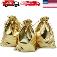 Versatile Gold Drawstring Organza Gift Bags – 4×6 – 100 Pieces for All Occasions