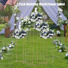 5 pcs Floral Stands Wedding Square Iron Tube Steel For Parties Wedding Scenes