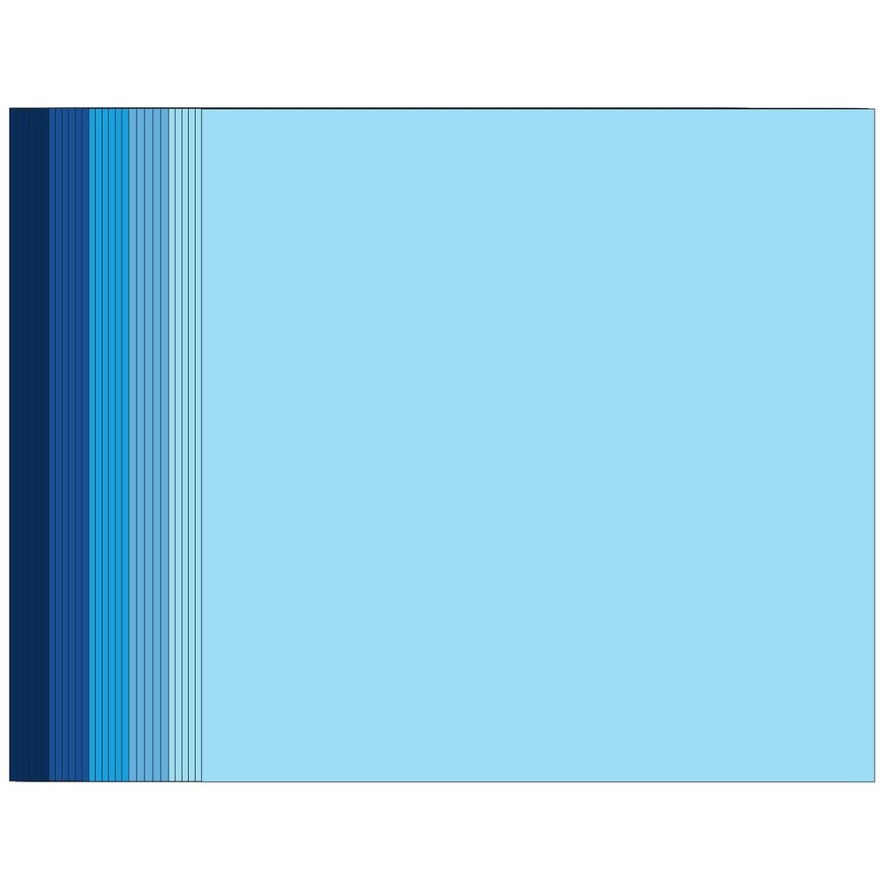 Blues Cardstock Art Paper 20 Sheets 12 x 12 Craft Cover Stock Stash Pack- Ass…
