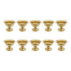 10 Pieces Trumpet Vases Flower Holder 12cm/4.7″ Tall Mini Centerpieces Vases