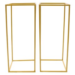 Set of 2 Gold Wedding Flower Stands Flower Display Rack For Wedding Party Decor