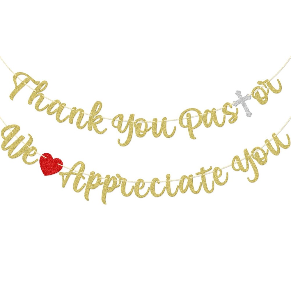 Thank You Pastor We Appreciate You Banner, Pre-strung Church Banners, Church …
