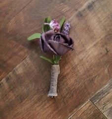 Purple & Lavender Wildflower Bridal Bouquet Sola Wood Bridesmaid Wedding Flowers