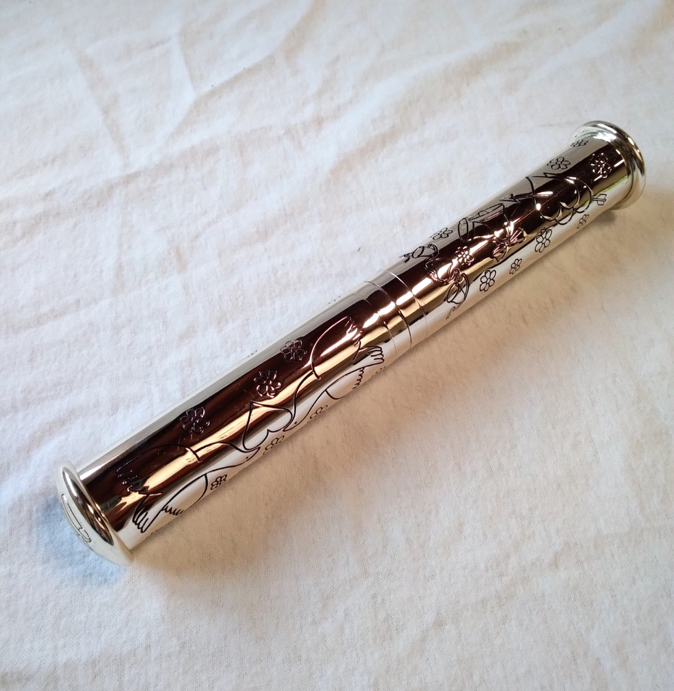 Marriage Certificate Holder – Silver plated – 9.5 Inches Two Piece