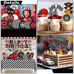 Race Car Birthday Party Decorations,185pcs Cars Birthday Decorations Plates a…