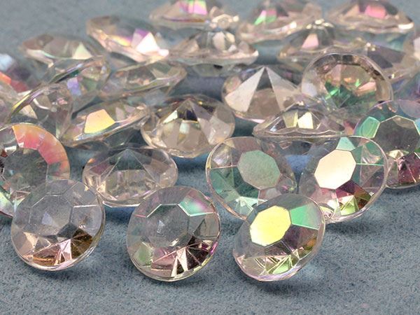 5mm Crystal 1/2 Carat Diamond Confetti AB Coating For Table Scatter 1000 PCS