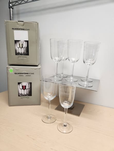 GLUCKSTEIN HOME CLASSICS RED & WHITE WINE GLASSES SET 7