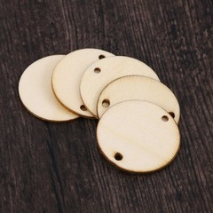 100Pcs Unfinished Wooden Circles for Crafts Wedding Centerpieces