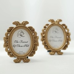 Balsa Circle 4 Gold 4″ Mini Baroque Oval Picture Frames Party 4″,