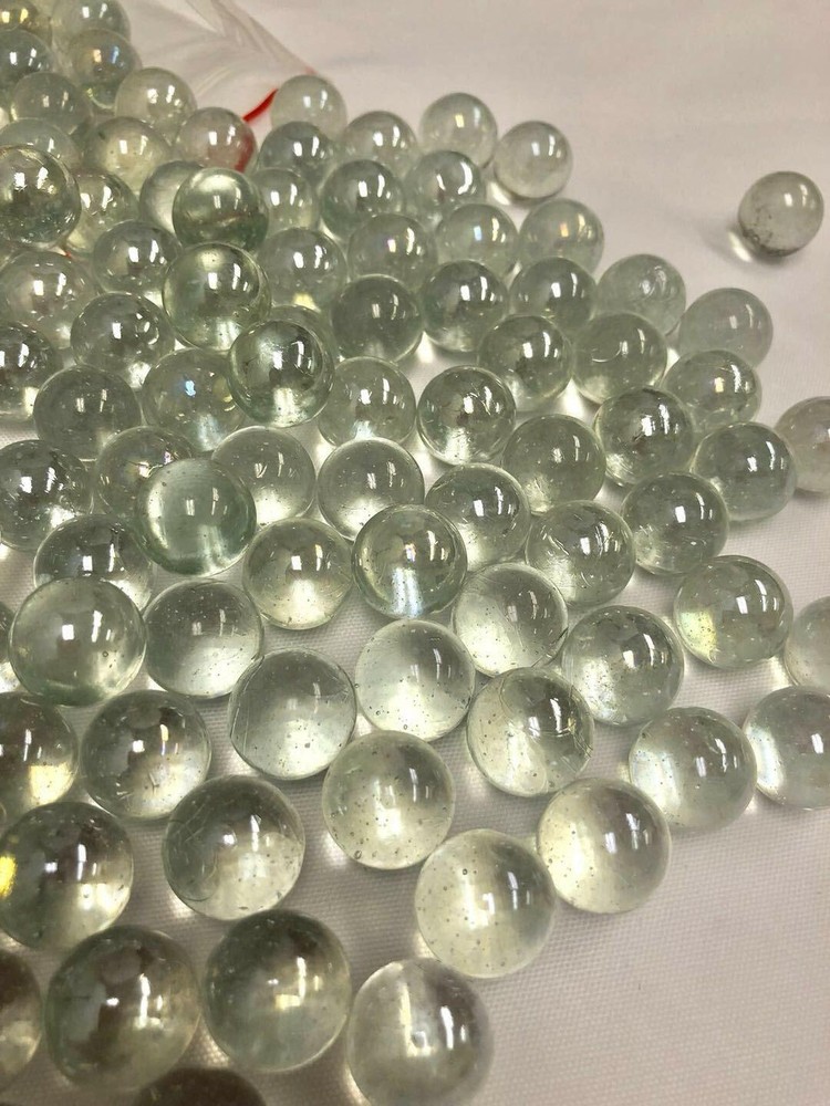 30 Lb Round Glass Marbles for Vase Filler Etc (Clear 0.65″ ~2700PCs)