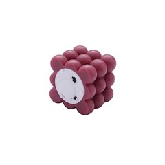 BURGUNDY 2 Bubble Cube 2″ Flameless LED CANDLES Decorative Centerpieces Party