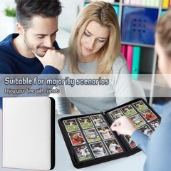 Arkeiliy 9 Pocket Trading Card Binder 540 Capacity Zip Closure – Premium Double